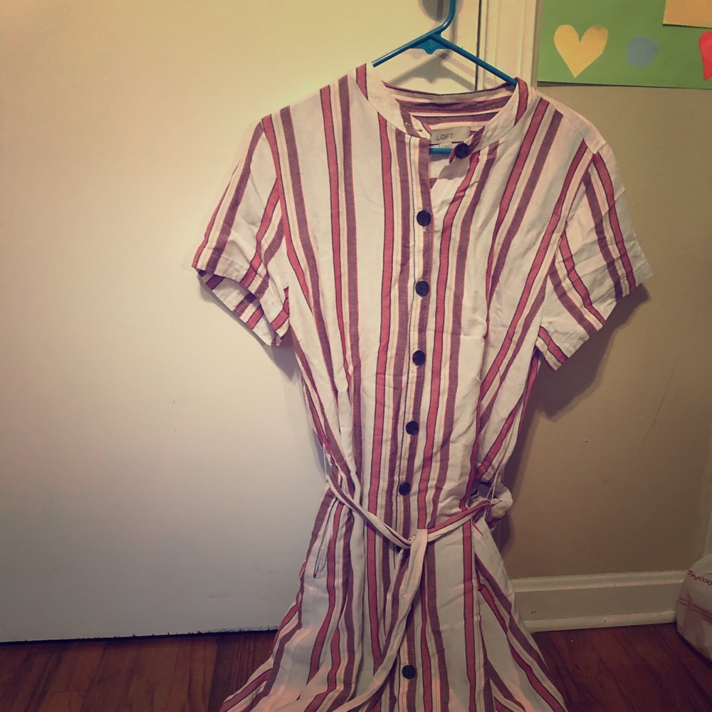 Shirt tie dress